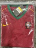 2006 Portugal Home Kids Retro1:1  Quality Soccer Jersey
