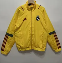 24/25  Real Madrid Clip Edge Yellow Windbreaker