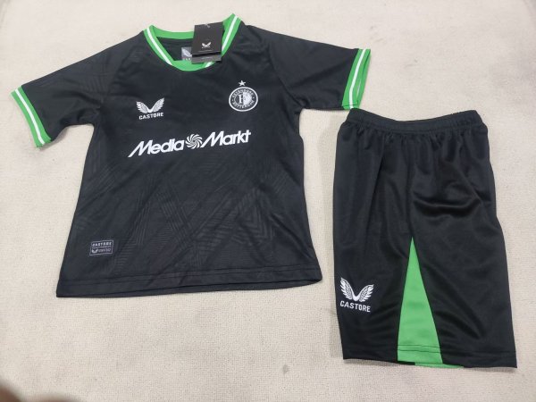 24/25 Feyenoord Rotterdam  Away  Kids  Kits 1:1 Quality Soccer Jersey