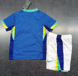 24/25 Brazil Away Kids 1:1  Quality Soccer Jersey