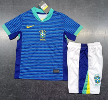 24/25 Brazil Away Kids 1:1  Quality Soccer Jersey