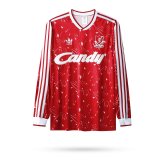 1990 Liverpool Home Long sleeve Retro 1:1 Quality Soccer Jersey