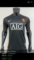 2007/2008  Manchester United  Away Black Fans 1:1 Quality Retro Soccer Jersey