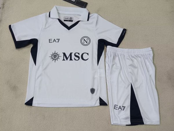 24/25 Napoli  Away Kids 1:1 Quality Soccer Jersey