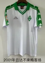 2001 Werder Bremen Away White Fans Retro 1:1 Quality Soccer Jersey（云达不来梅）