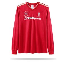 1985/1986 Liverpool Home Long sleeve Retro 1:1 Quality Soccer Jersey