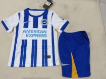 24/25 Brighton  Home  Kids Kits 1:1 Quality Soccer Jersey