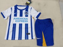 24/25 Brighton  Home  Kids Kits 1:1 Quality Soccer Jersey