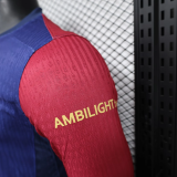 24/25 Barcelona  Home Long Sleeved  PLayer  1:1 Quality Soccer Jersey