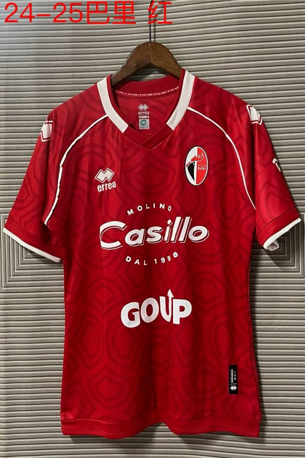 24/25 Bari  Red Fans 1:1 Quality Soccer Jersey