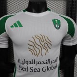 24/25  Al Ahli Jeddah Home White  Player 1:1 Quality Soccer Jersey（吉达国民）