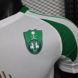 24/25  Al Ahli Jeddah Home White  Player 1:1 Quality Soccer Jersey（吉达国民）