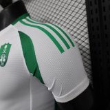 24/25  Al Ahli Jeddah Home White  Player 1:1 Quality Soccer Jersey（吉达国民）