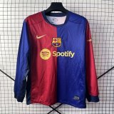 24/25 Barcelona  Home Long Sleeved  Fans 1:1 Quality Soccer Jersey