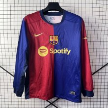 24/25 Barcelona  Home Long Sleeved  Fans 1:1 Quality Soccer Jersey