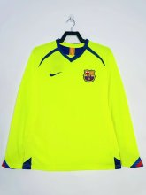 2005/2006  Barcelona Away Long sleeve Retro 1:1 Quality Soccer Jersey