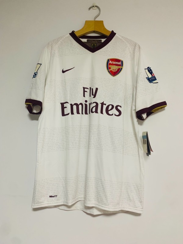 2007/2008  Arsenal  Away Fans 1:1 Quality Retro Soccer Jersey
