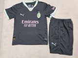 24/25 AC Milan Third Kids 1:1 Quality Soccer Jersey