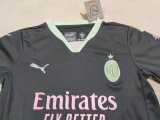 24/25 AC Milan Third Kids 1:1 Quality Soccer Jersey