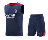 24/25 PSG Paris Blue 1:1 Quality Training Vest（A-Set）