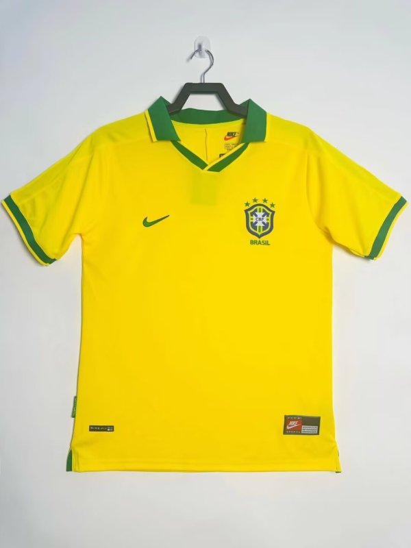1997 Brazil Home Fans Retro 1:1 Quality Soccer Jersey