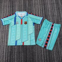 1996/1997 Barcelona Away Kids 1:1 Retro  Soccer Jersey