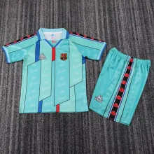 1996/1997 Barcelona Away Kids 1:1 Retro  Soccer Jersey