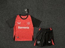 24/25 Leverkusen Home Kids 1:1 Soccer Jersey