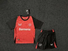 24/25 Leverkusen Home Kids 1:1 Soccer Jersey