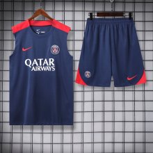 24/25 PSG Paris Blue 1:1 Quality Training Vest（A-Set）
