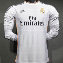2013/2014 Real Madrid Home Player Long sleeve 1:1 Quality Retro Soccer Jersey