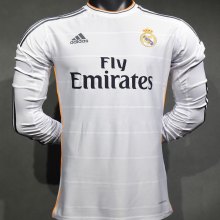 2013/2014 Real Madrid Home Player Long sleeves 1:1 Quality Retro Soccer Jersey