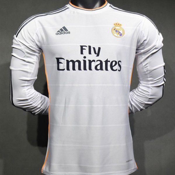 2013/2014 Real Madrid Home Player Long sleeve 1:1 Quality Retro Soccer Jersey