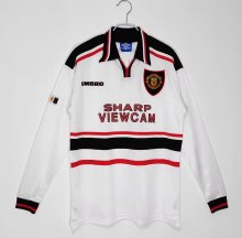 1998/1999 Manchester United Away Long sleeve 1:1 Quality Retro Soccer Jersey