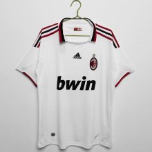 2009/2010 AC Milan Away White 1:1 Quality Retro Soccer Jersey