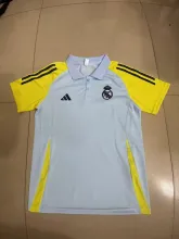 24/25 Real Madrid Polo Shirt Grey Fans 1:1 Quality Soccer Jersey