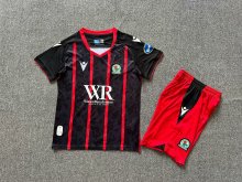 24/25 Blackburn  Away Kids Kits 1:1 Quality Soccer Jersey