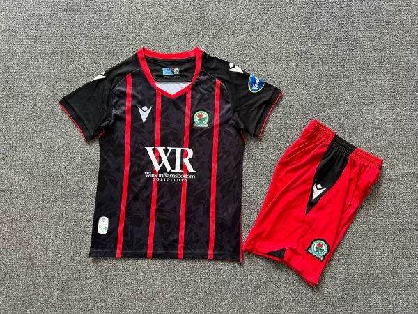 24/25 Blackburn  Away Kids Kits 1:1 Quality Soccer Jersey