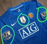 2008/09 Manchester United Away Long Sleeve 1:1 Quality Retro Soccer Jersey