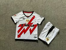 24/25  Rayo Vallecano Home Kids Kits 1:1 Quality  Soccer Jersey