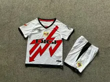 24/25  Rayo Vallecano Home Kids Kits 1:1 Quality  Soccer Jersey