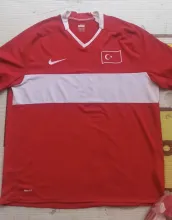 2008  Türkiye Home Retro Red Fans 1:1 Quality Soccer Jersey