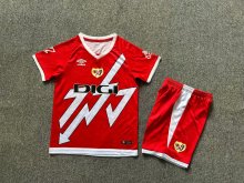 24/25  Rayo Vallecano  Away Kids Kits 1:1 Quality  Soccer Jersey