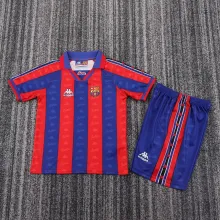 1996/1997 Barcelona Home Kids 1:1 Retro  Soccer Jersey