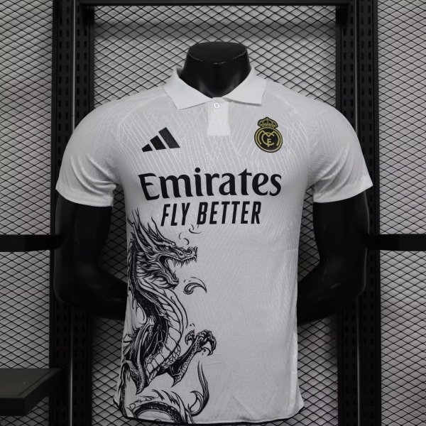 24/25 Real Madrid White Special Edition Player 1:1 Quality Soccer Jersey