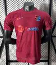 24/25 Barcelona Special Edition Red PLayer 1:1 Quality Soccer Jersey