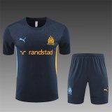 24/25  Marseille Training Suit Royal Blue 1:1 Quality Training Jersey