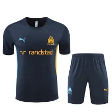 24/25  Marseille Training Suit Royal Blue 1:1 Quality Training Jersey