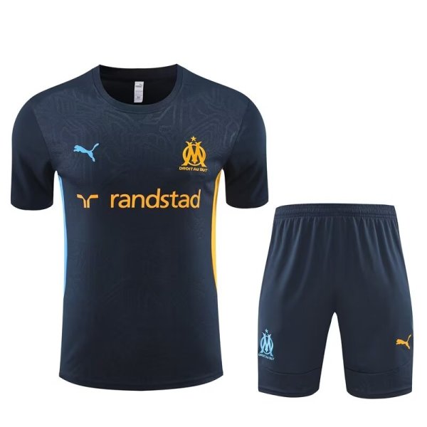 24/25  Marseille Training Suit Royal Blue 1:1 Quality Training Jersey