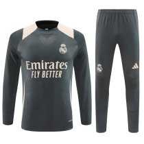 24/25  Real Madrid  Training  Dark Grey Player 1:1 Quality Training Jersey